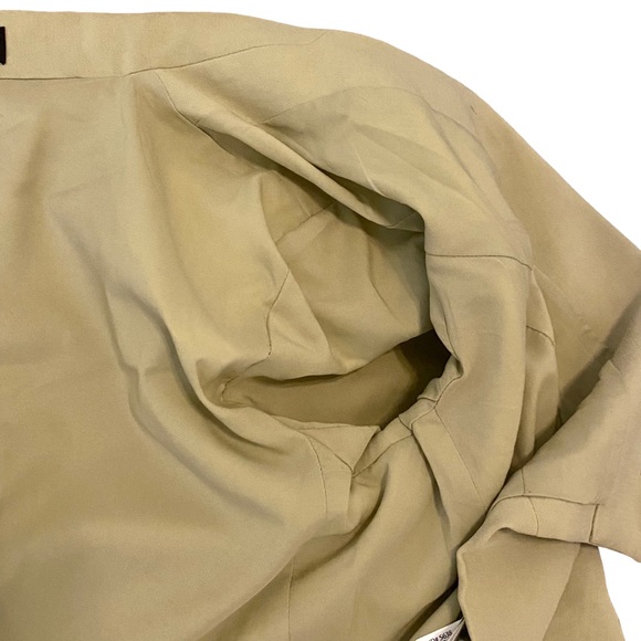 Express Size Medium Peak Lapel One Button Cropped Blazer/Jacket in Light Green - Picture 13 of 15